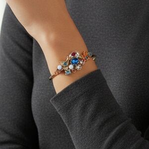 LK Bennett Multicolor Gemstone Bracelet